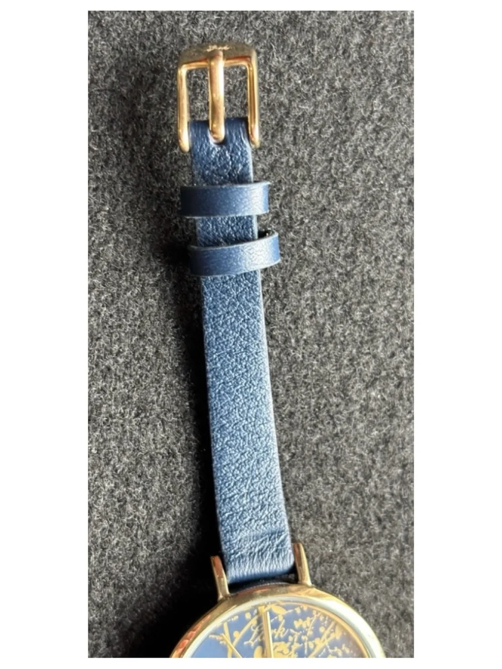 NWOT** Anthropologie LARK London Huxley Leather Watch **Needs Battery